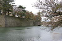 福井市の中心部に位置する、福井城跡